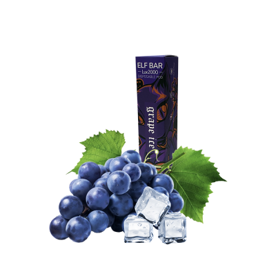 Elf Bar LUX 2000 Grape Ice (Виноград Айс) Одноразовий POD Elf Bar LUX 2000 Grape Ice (Виноград Айс) Одноразовий POD