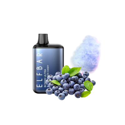 Elf Bar ULTRA BС5000 Blue Cotton Candy (Черничная Сладкая Вата) Одноразовый POD Elf Bar ULTRA BС5000 Blue Cotton Candy (Черничная Сладкая Вата) Одноразовый POD