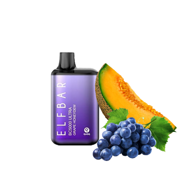 Elf Bar ULTRA BС5000 Grape Honedew (Виноград Диня) Одноразовий POD Elf Bar ULTRA BС5000 Grape Honedew (Виноград Диня) Одноразовий POD