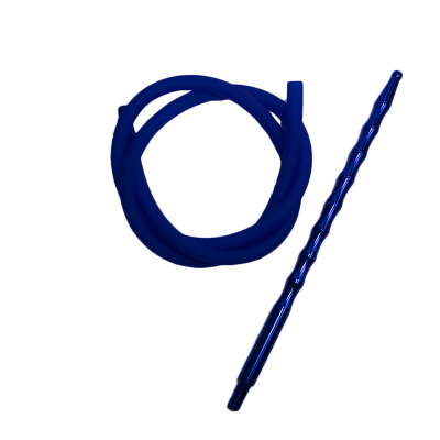 Мундштук для кальяна из алюминия Garden Blue с Силиконовым Шлангом (синий) Мундштук для кальяна из алюминия Garden Blue с Силиконовым Шлангом (синий)