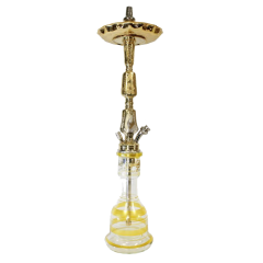 Кальян Khalil Mamoon Double Kamanja Gold (золотистий, базовий комплект) Кальян Khalil Mamoon Double Kamanja Gold (золотистий, базовий комплект)