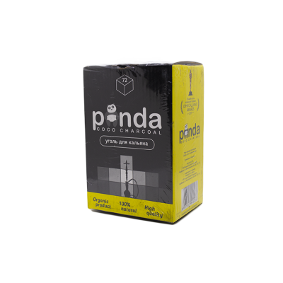 Кокосове вугілля для кальяну Panda Black (1 кг, 72 шт, р25) Кокосове вугілля для кальяну Panda Black (1 кг, 72 шт, р25)