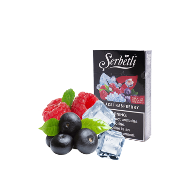 Тютюн Serbetli Ice Raspberry Acai (Крижа Малина Асаї, 50 г)