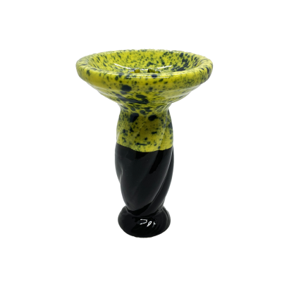 Глиняна чаша GrynBowls Spawn Black Yellow (чорний з жовтим)