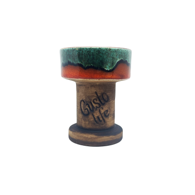 Глиняна чаша Gusto Bowls Rook Green Orange (Зелений Помаранчевий) Глиняна чаша Gusto Bowls Rook Green Orange (Зелений Помаранчевий)