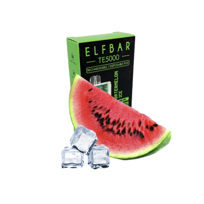 Elf Bar TE5000 Watermelon Ice (Кавун Лід) Одноразовий POD Elf Bar TE5000 Watermelon Ice (Кавун Лід) Одноразовий POD