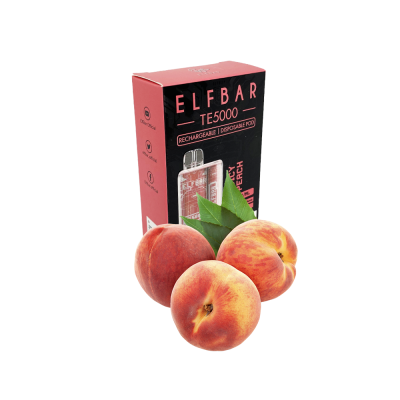 Elf Bar TE5000 Juicy Peach (Сочный Персик) Одноразовый POD