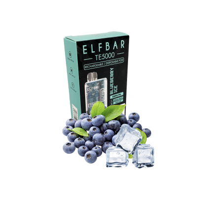 Elf Bar TE5000 Blueberry Ice (Черника Лёд) Одноразовый POD Elf Bar TE5000 Blueberry Ice (Черника Лёд) Одноразовый POD