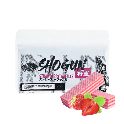 Тютюн Shogun strawberry waffles (Полуничні Вафлі, 60 г)