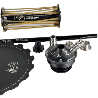 Кальян Trumpet Hookah Rider Black (чорний, базовий комплект) Кальян Trumpet Hookah Rider Black (чорний, базовий комплект)