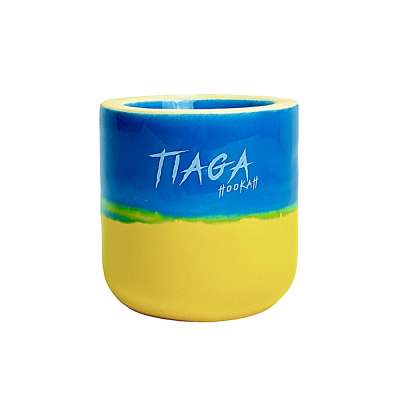 Глиняная чаша Tiaga Hookah Blue Yellow (Желтый Синий) Глиняная чаша Tiaga Hookah Blue Yellow (Желтый Синий)