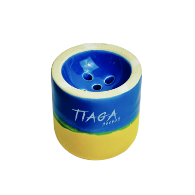 Глиняная чаша Tiaga Hookah Blue Yellow (Желтый Синий) Глиняная чаша Tiaga Hookah Blue Yellow (Желтый Синий)