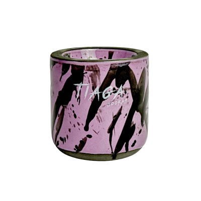 Глиняная чаша Tiaga Hookah Violet hurricane (Фиолетовый)