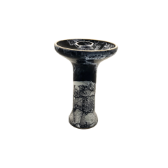 Глиняна чаша 2x2Hookah Medium black white mramor (Білий, Чорний)