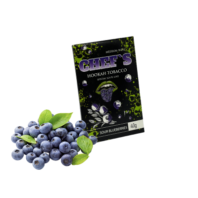 Тютюн Chefs Sour Blueberry (Кисла Чорниця, 40 г)