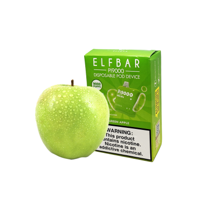 Elf Bar Pi9000 Green Apple (Зелене яблуко) Одноразовий POD Elf Bar Pi9000 Green Apple (Зелене яблуко) Одноразовий POD