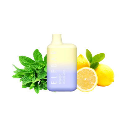 Elf Bar ВС4000 Lemon Mint (Лимон Мята) Одноразовый POD