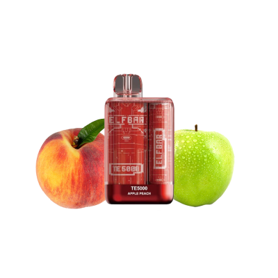 Elf Bar TE5000 Apple Peach (Яблоко Персик) Одноразовый POD Elf Bar TE5000 Apple Peach (Яблоко Персик) Одноразовый POD