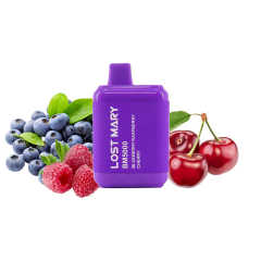 Lost Mary BM5000 Blueberry raspberry cherry (Чорниця Малина Вишня) Одноразовий POD Lost Mary BM5000 Blueberry raspberry cherry (Чорниця Малина Вишня) Одноразовий POD