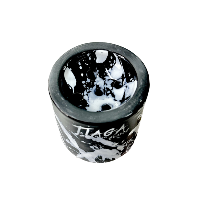 Глиняна чаша Tiaga Hookah Black hurricane (Чорний, Білий) Глиняна чаша Tiaga Hookah Black hurricane (Чорний, Білий)