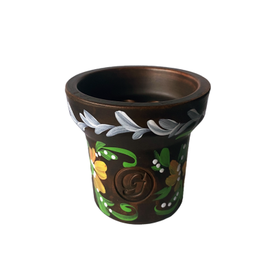 Глиняная чаша GrynBowls Accent Ornament Yellow (Жёлтый орнамент)