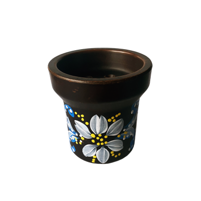 Глиняная чаша GrynBowls Accent Ornament Blue (Синий орнамент)