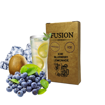 Тютюн Fusion Medium Ice Kiwi Blueberry Lemonade (Лимон Ківі Лохина Лід, 100 г)