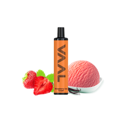VAAL 1500 Strawberry ice cream (Полуничне Морозиво) Одноразовий POD VAAL 1500 Strawberry ice cream (Полуничне Морозиво) Одноразовий POD