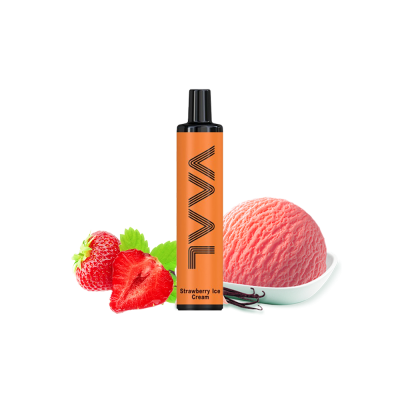 VAAL 1500 Strawberry ice cream (Клубничное Мороженое) Одноразовый POD VAAL 1500 Strawberry ice cream (Клубничное Мороженое) Одноразовый POD