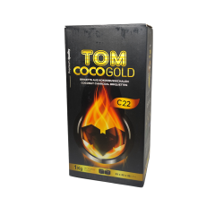 Кокосове вугілля для кальяну Tom Cococha Gold (1 кг, 96 шт., маленький кубик) Кокосове вугілля для кальяну Tom Cococha Gold (1 кг, 96 шт., маленький кубик)