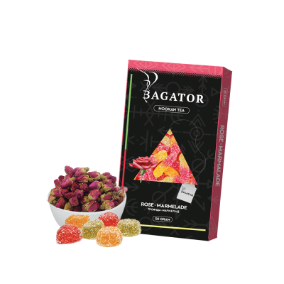 Кальянна чайна суміш Bagator Hookah Tea Rose Marmalade (Роза Мармелад, 50 г)