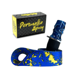 Персональний мундштук Personalka Epoxy Sakura (Синій з білими розводами) Персональний мундштук Personalka Epoxy Sakura (Синій з білими розводами)