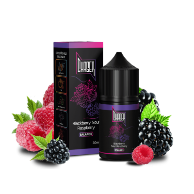 Жидкость Chaser Black Blackberry Sour Raspberry Balance (Ежевика Кислая Малина, 50 мг, 30 мл)