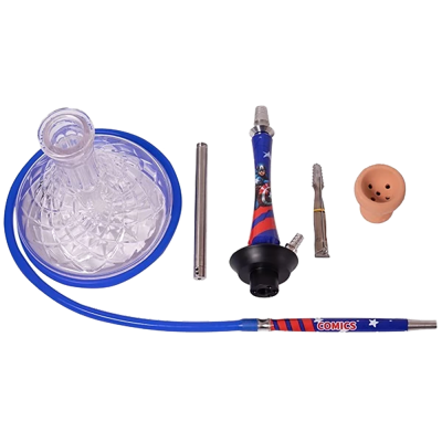 Кальян Yahya Union Captain America (синій, повний комплект)