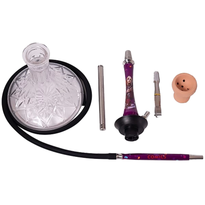 Кальян Yahya Union Harley (розовый, полный комплект)