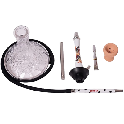 Кальян Yahya Union Looney Tunes (белый, полный комплект)