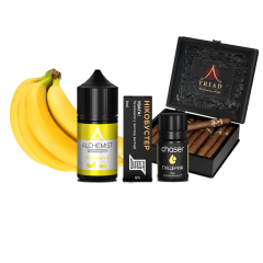 Набір для самозамішування Alchemist Salt CubanaBanana (Кубана Банана, 50 мг, 30 мл) Набір для самозамішування Alchemist Salt CubanaBanana (Кубана Банана, 50 мг, 30 мл)
