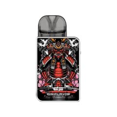 GeekVape Digiflavor Digi-U 1000 Samurai Silver (Металік з червоним, з картриджем) Багаторазовий POD GeekVape Digiflavor Digi-U 1000 Samurai Silver (Металік з червоним, з картриджем) Багаторазовий POD