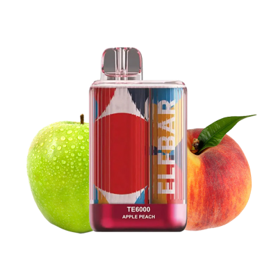 Elf Bar TE6000 color Apple Peach (Яблоко Персик) Одноразовый POD