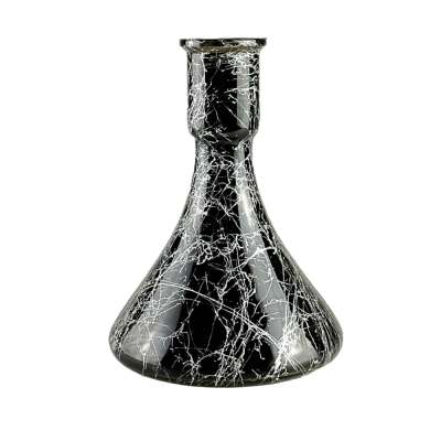 Колба для кальяну Candy Loop Silver Splash (Чорний, сріблясті розводи)