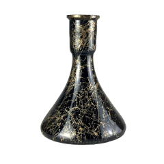 Колба для кальяну Candy Loop Gold Splash (Чорний, золотисті розводи)