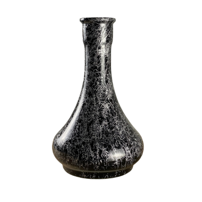 Колба для кальяна Drop Silver Splash (Чёрный, серебристые разводы) Колба для кальяна Drop Silver Splash (Чёрный, серебристые разводы)