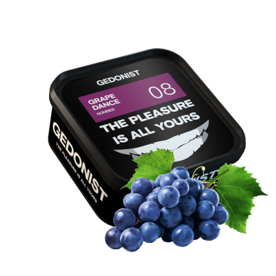 Тютюн Gedonist №08 Grape Dance (Виноград, 200 г)