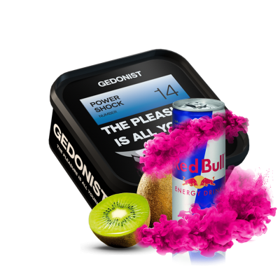 Тютюн Gedonist №14 Power shock (Енергетик Ківі, 200 г)