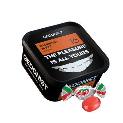 Табак Gedonist №16 Barberry shot (Барбариска, 200 г)
