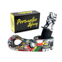 Персональний мундштук Personalka Epoxy Sakura (Білий, Чорний) Персональний мундштук Personalka Epoxy Sakura (Білий, Чорний)