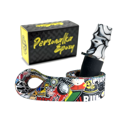 Персональный мундштук Personalka Epoxy Sakura (Белый, Чёрный)