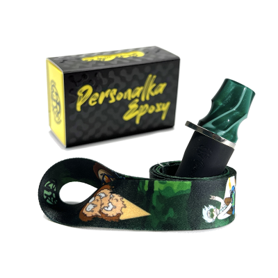 Персональний мундштук Personalka Epoxy Onyx (Зелений з розводами) Персональний мундштук Personalka Epoxy Onyx (Зелений з розводами)