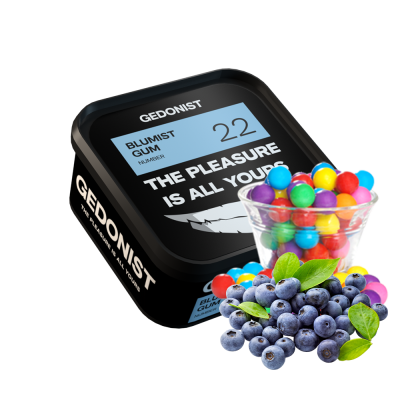 Тютюн Gedonist №22 Blumist Gum (Голубниця жуйка, 200 г)