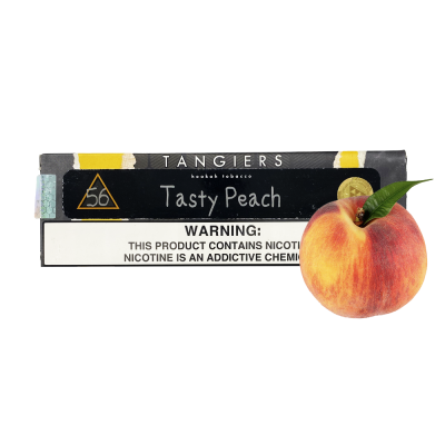 Тютюн Tangiers Noir №56 Tasty Peach (Тейсті Піч, 250 г) Чорна упаковка